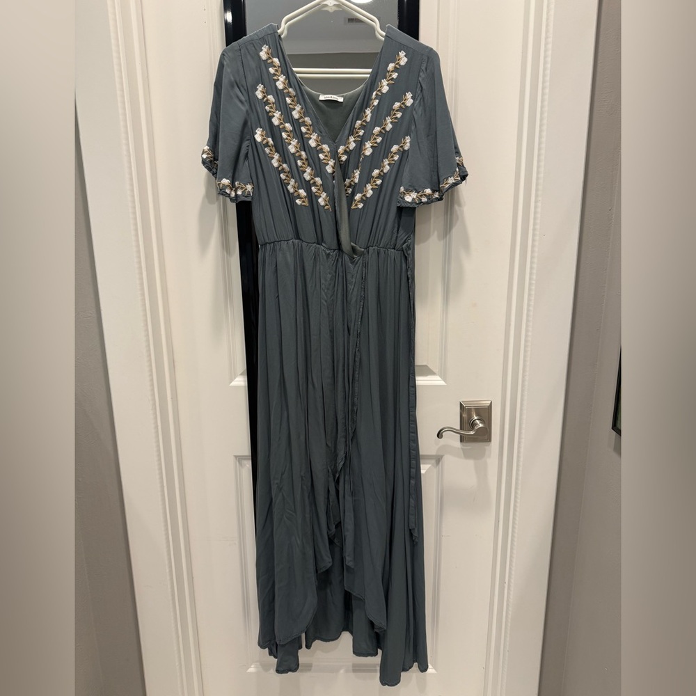 The Damara Faux Wrap in Kale - Small